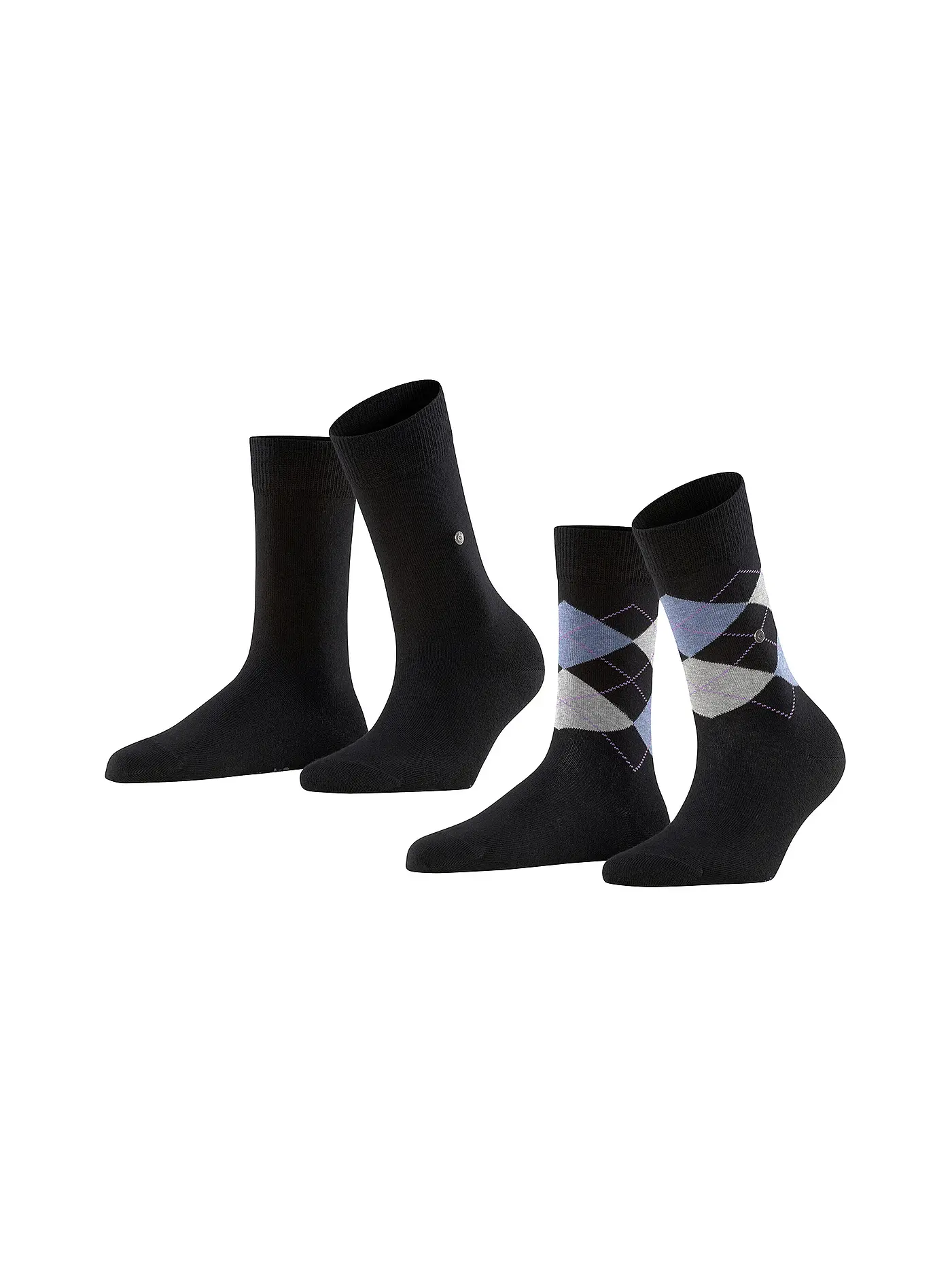 BURLINGTON | Damen Socken EVERYDAY 2-er Pkg 36-41 navy white | schwarz